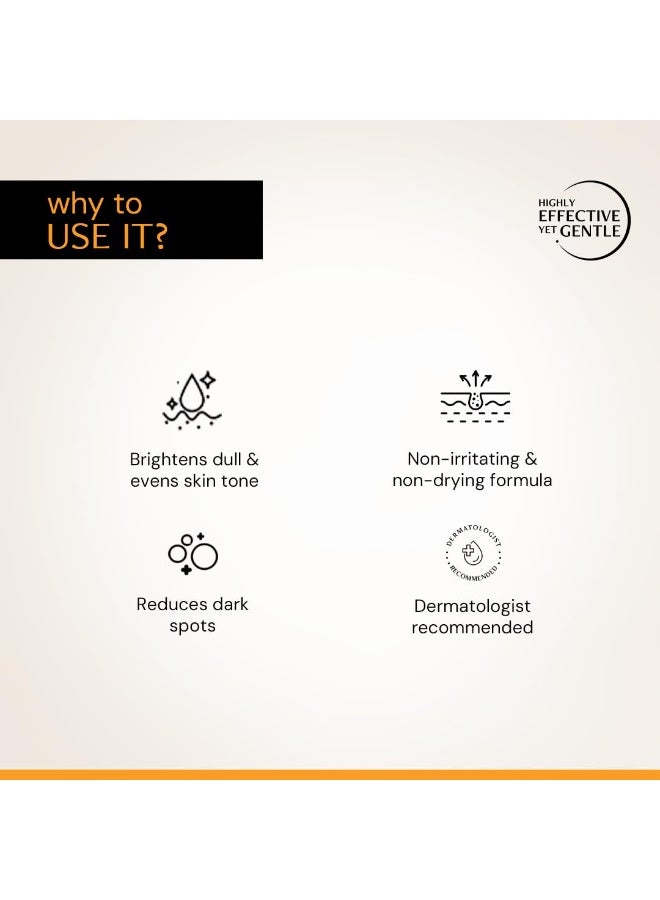 Deconstruct Brightening Face Wash with 0.5% Vitamin C + 2% Niacinamide|For Glowing & Bright Skin|Non-Drying & Non-Irritating Formula|Fades Dark Spots|All Skin Types | Facewash for Men & Women | 100ml - Image 2